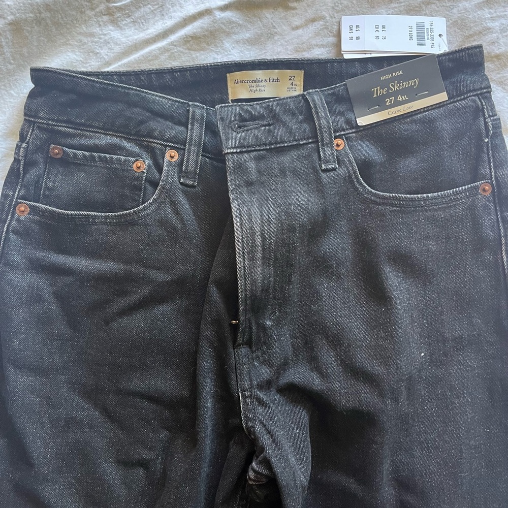 Black Abercrombie jeans x-long